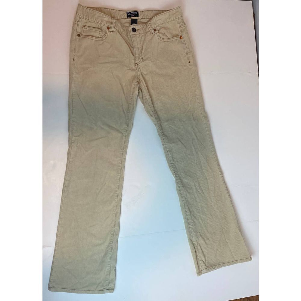 Vintage Polo Jeans Co. Ralph Lauren Tan Corduroy Jeans Straight - 8 (32 length)